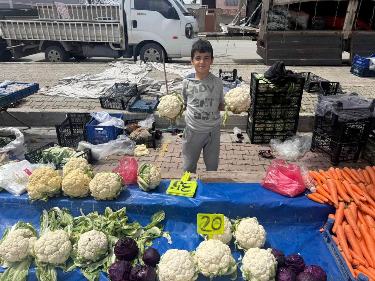 Konya pazarlarında etiket şaşkınlığı! Çoğu yarım yarım satılıyor 30